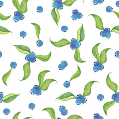 Floral watercolor seamless pattern for design and decor.