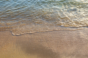 waves on the beach