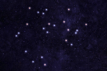 Fototapeta na wymiar Constellation Sagittarius. Against the background of the night sky. Elements of this image were furnished by NASA.