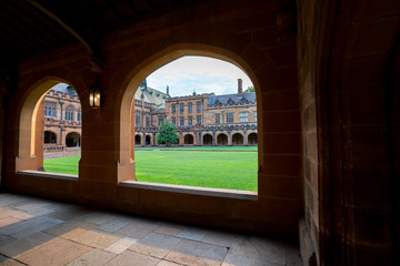 SYDNEY, AUSTRALIA - 16 Dec 2019 - View of the campus of the University of Sydney, one of the most...