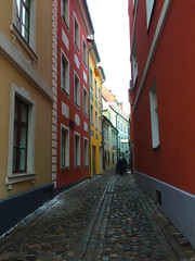 Ville au murs colorés