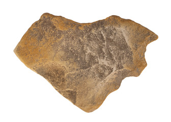 Unusual, textured stone, heart of flint concept