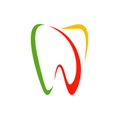 Dental Logo Design Template. Creative Dentist Logo Concept. Dental Clinic Creative Company Vector Logo.