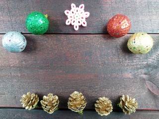 easter eggs on wooden background