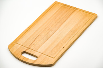 cutting board isolated on white background