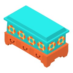 Woman dower icon. Isometric of woman dower vector icon for web design isolated on white background