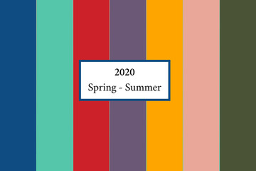 Palette fashion colors guide of the year 2020. Colors Palette.