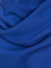 Knitted fabric blue wool cozy texture