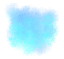 Celadon, blue splash on a white background. Watercolor stain. Vector illustration EPS 8. Delicate and subtle, ethereal colors. Brush stroke for your painting.