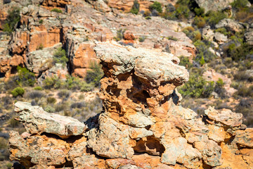 Zoomed in rock formation at Stadsaal, Cederberg Wilderness Area, South Africa