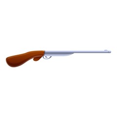 Riffle gun icon. Cartoon of riffle gun vector icon for web design isolated on white background