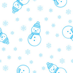 Winter holiday seamless pattern.
