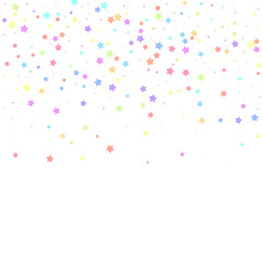Festive confetti. Celebration stars. Colorful star