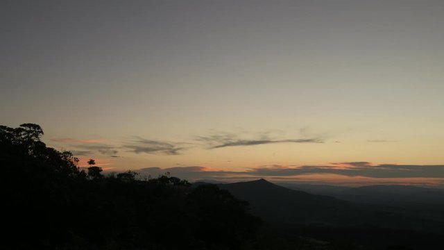 Sunset in the Mountains in Brazil