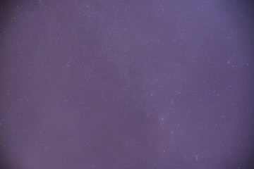 The night sky full of stars. Beautiful view from the roof of the house.