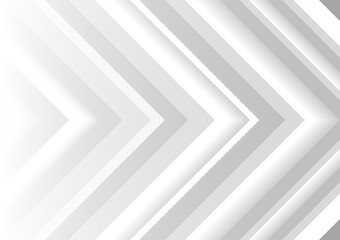 Obraz premium White and grey arrows dynamic abstract background.