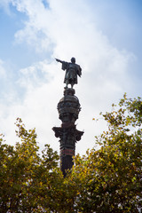 Spain, Barcelona - Columbus statue 