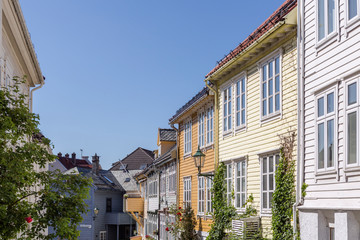 Spaziergang durch Bergen, Norwegenreise im Sommer