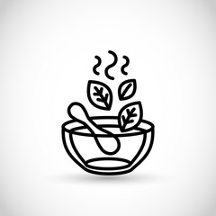 Essential oil, herbal oil medicine vector icon