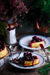 Cottage cheese and rice pudding..style rustic