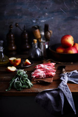 The Sausages Civapcicci  on a cutting board