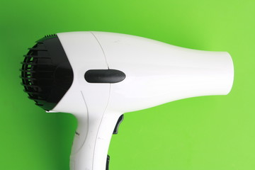 hair dryer, black and white