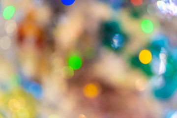 Beautiful christmas bokeh light abstract holiday background