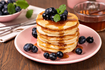 Pancakes with fresh berry
