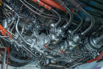 Gas turbine power plant engine.