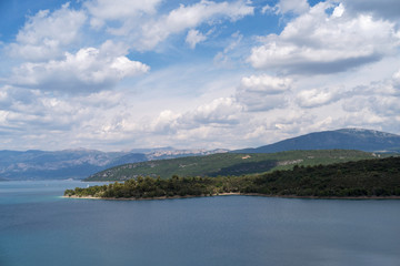 Fototapeta na wymiar Lake of Saint Croix in Alpes de Haute, France