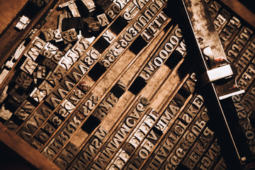 Obraz premium Old printing machine