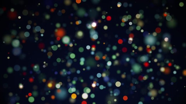 Out Of Focus Colored Dots Like Confetti Or Christmas Light Looping Video Background