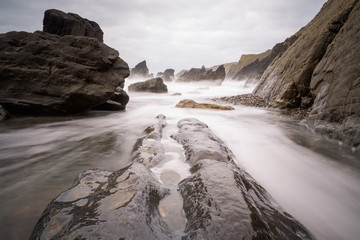 seascape in cornwall england uk 