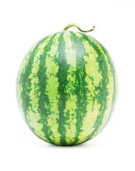 watermelon ripe isolated on white background with clipping path