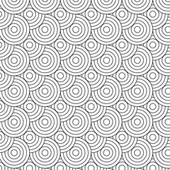 Store enrouleur occultant Cercles motif abstrait sans soudure