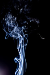 movement of smoke on black background, smoke background, abstract smoke on black background