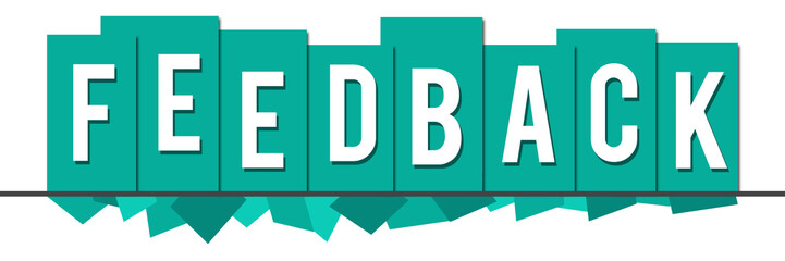 Feedback Turquoise Random Shapes Top Boxes 