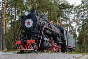Soviet steam locomotive class L. Monument locomotive L-1591 is located in Yudino, Kazan. Built by Kolomensky plant in 1951. The locomotive L-1591 worked in the Yudino locomotive depot in 1951 - 1961.