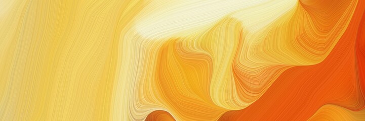 horizontal modern colorful abstract wave background with pastel orange, coffee and bisque colors. can be used as texture, background or wallpaper