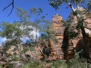 Fototapeta na wymiar Rock formation in the Caranbirini Conservation Reserve in the Northern Territory of Australia