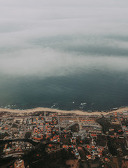 Obraz premium Aerial view of the coast of Portugal