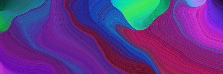 horizontal modern colorful abstract wave background with dark slate blue, medium violet red and medium sea green colors. can be used as texture, background or wallpaper