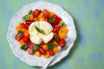 rustic italian caprese salad