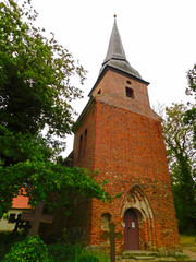 Fototapeta na wymiar Eine Evangelisch-Lutherischen Kirche in Norddeutschland