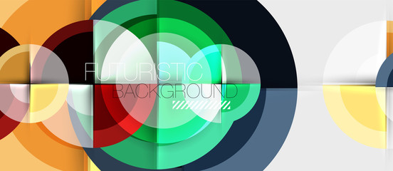 Obraz premium Circular geometrical design template