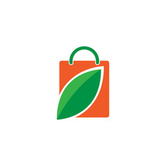 shopping bag on white background