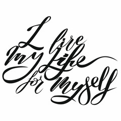 phrase motivation calligraphy lettering hand writing