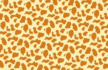 African animal skin seamless pattern, leopard fur fashionable textile print, illustration wallpaper.