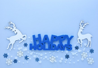 Christmas or New Year greeting card. Greeting 