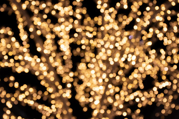 Glowing background solid coating bokeh warm white light LEDs